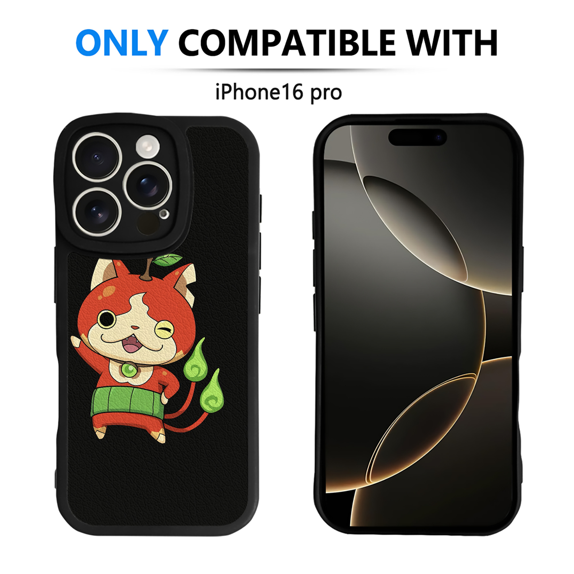 （画像用） 妖怪ウォッチ Yo-kai Watch 【iPhone 16シリーズ対応】シリコンスマホケース（レザー調） 材質：シリコン